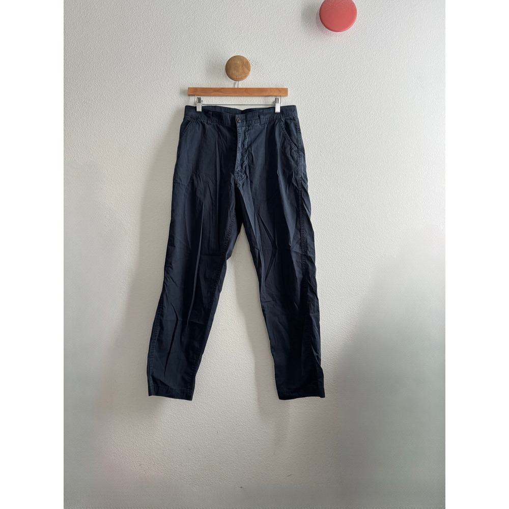 Our Legacy Navy Cotton Button Fly Trousers Straight Leg Pants Size 48